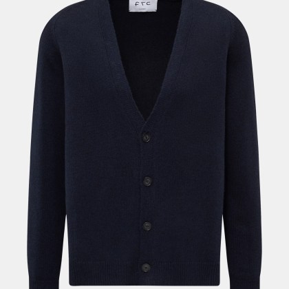 FTC - Herren - Cashmere Cardigan navy FTC - Herren - Cashmere Cardigan navy