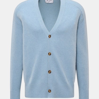 FTC - Herren - Cashmere Cardigan hellblau FTC - Herren - Cashmere Cardigan hellblau