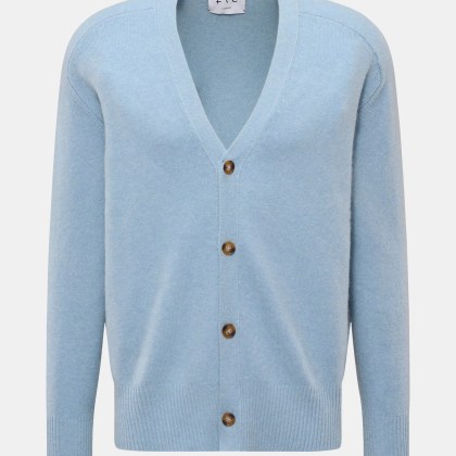 FTC - Herren - Cashmere Cardigan hellblau FTC - Herren - Cashmere Cardigan hellblau