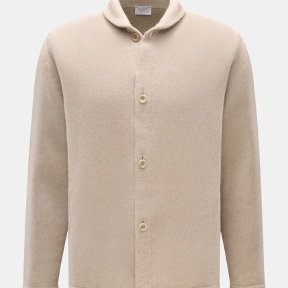 04651/ A trip in a bag - Herren - Cardigan %27Knit Overjacket%27 beige meliert 04651/ A trip in a bag - Herren - Cardigan %27Knit Overjacket%27 beige meliert