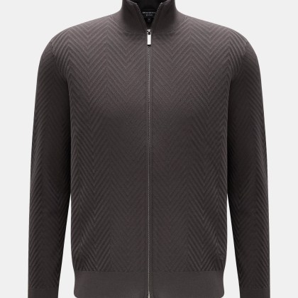 Emporio Armani - Herren - Strickjacke dunkelgrau Emporio Armani - Herren - Strickjacke dunkelgrau