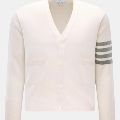Thom Browne - Herren - Cashmere Cardigan offwhite Thom Browne - Herren - Cashmere Cardigan offwhite