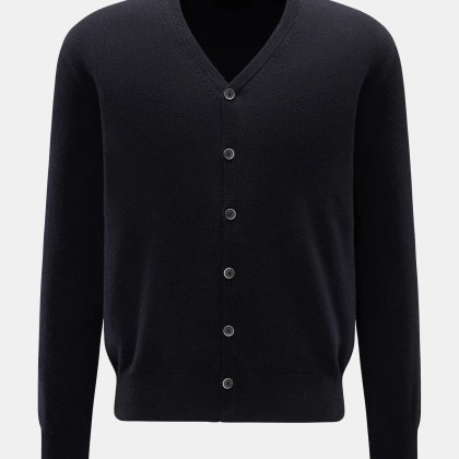 Bruno Manetti - Herren - Cashmere Cardigan dark navy Bruno Manetti - Herren - Cashmere Cardigan dark navy