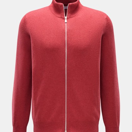 Brunello Cucinelli - Herren - Cashmere Strickjacke hellrot Brunello Cucinelli - Herren - Cashmere Strickjacke hellrot