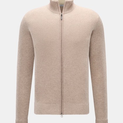 von Braun - Herren - Cashmere Strickjacke beige meliert von Braun - Herren - Cashmere Strickjacke beige meliert