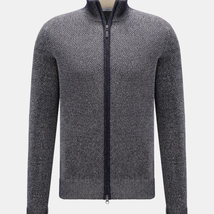 von Braun - Herren - Cashmere Strickjacke navy meliert von Braun - Herren - Cashmere Strickjacke navy meliert