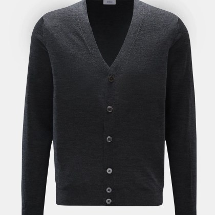 von Braun - Herren - Merino Cardigan anthrazit meliert von Braun - Herren - Merino Cardigan anthrazit meliert