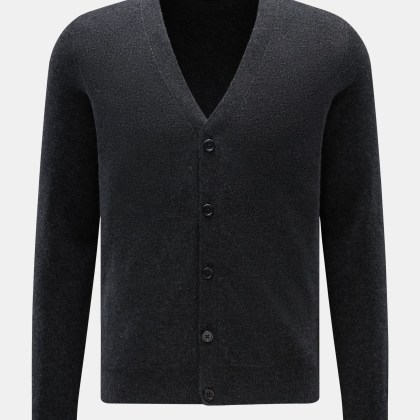 von Braun - Herren - Cashmere Cardigan anthrazit meliert von Braun - Herren - Cashmere Cardigan anthrazit meliert