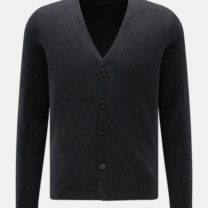 von Braun - Herren - Cashmere Cardigan anthrazit meliert von Braun - Herren - Cashmere Cardigan anthrazit meliert