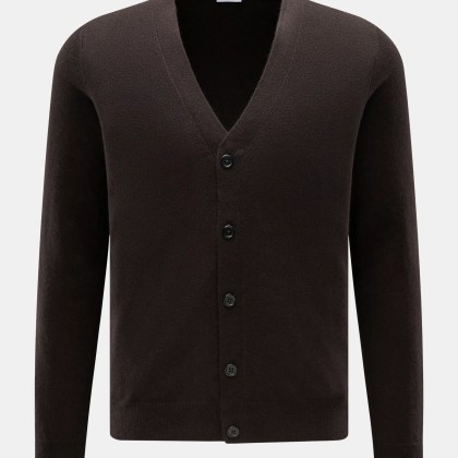 von Braun - Herren - Cashmere Cardigan dunkelbraun von Braun - Herren - Cashmere Cardigan dunkelbraun
