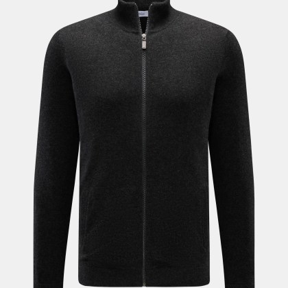 von Braun - Herren - Cashmere Strickjacke anthrazit meliert von Braun - Herren - Cashmere Strickjacke anthrazit meliert