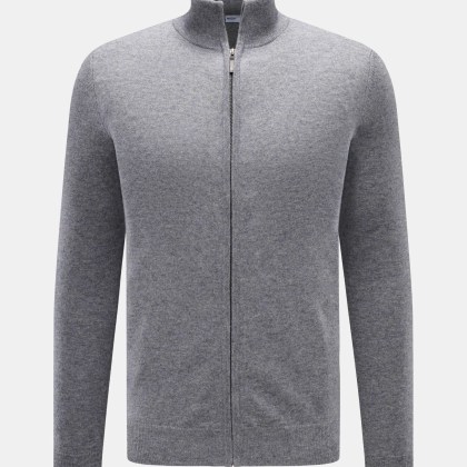 von Braun - Herren - Cashmere Strickjacke grau meliert von Braun - Herren - Cashmere Strickjacke grau meliert