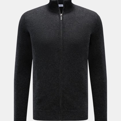 von Braun - Herren - Cashmere Strickjacke anthrazit meliert von Braun - Herren - Cashmere Strickjacke anthrazit meliert
