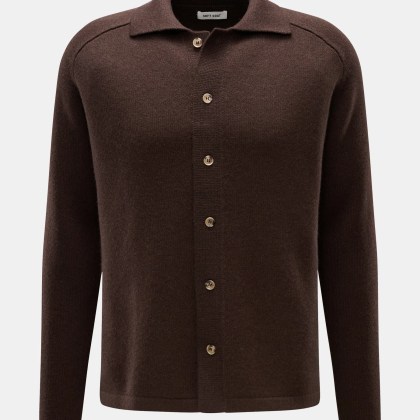 Soft Goat - Herren - Cashmere Cardigan dunkelbraun Soft Goat - Herren - Cashmere Cardigan dunkelbraun