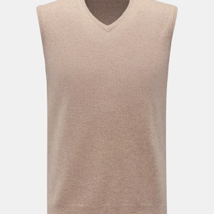 von Braun - Herren - Cashmere Pullunder beige von Braun - Herren - Cashmere Pullunder beige