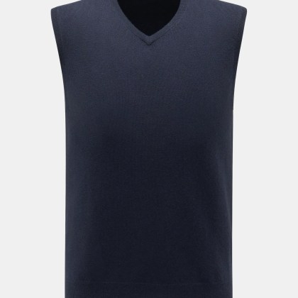 von Braun - Herren - Cashmere Pullunder navy von Braun - Herren - Cashmere Pullunder navy