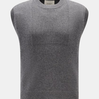 Lisa Yang - Herren - Cashmere Pullunder %27Dennis%27 grau meliert Lisa Yang - Herren - Cashmere Pullunder %27Dennis%27 grau meliert