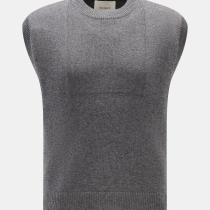 Lisa Yang - Herren - Cashmere Pullunder %27Dennis%27 grau meliert Lisa Yang - Herren - Cashmere Pullunder %27Dennis%27 grau meliert