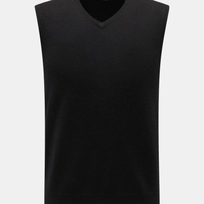 von Braun - Herren - Cashmere Pullunder schwarz von Braun - Herren - Cashmere Pullunder schwarz