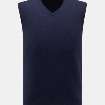 von Braun - Herren - Cashmere Pullunder navy von Braun - Herren - Cashmere Pullunder navy