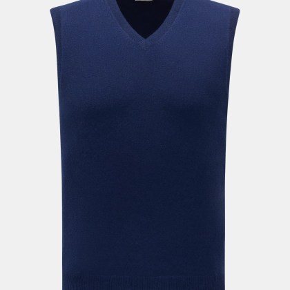 von Braun - Herren - Cashmere Pullunder dunkelblau von Braun - Herren - Cashmere Pullunder dunkelblau