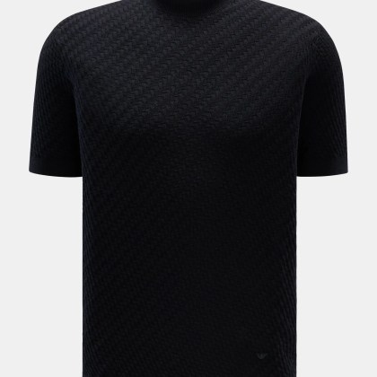 Emporio Armani - Herren - Kurzarmpullover navy Emporio Armani - Herren - Kurzarmpullover navy