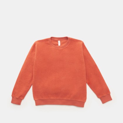 04651/ A trip in a bag - Herren - Kinder Fleece-Rundhals-Sweatshirt %27Oyster Kids PF Crew%27 orange 04651/ A trip in a bag - Herren - Kinder Fleece-Rundhals-Sweatshirt %27Oyster Kids PF Crew%27 orange
