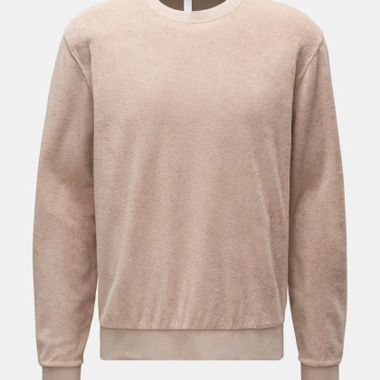 04651/ A trip in a bag - Herren - Frottee Rundhals-Sweatshirt beige 04651/ A trip in a bag - Herren - Frottee Rundhals-Sweatshirt beige