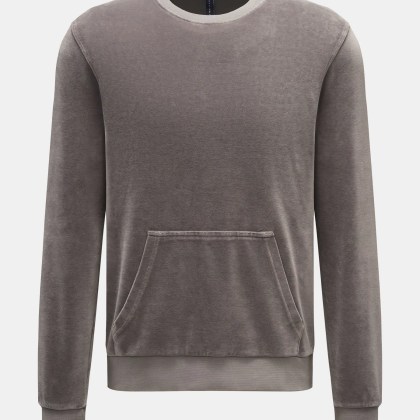 04651/ A trip in a bag - Herren - Nicki-Rundhalspullover %27Nicki Crew%27 grau 04651/ A trip in a bag - Herren - Nicki-Rundhalspullover %27Nicki Crew%27 grau