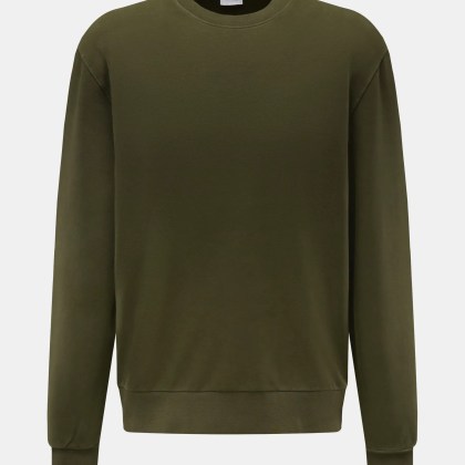 04651/ A trip in a bag - Herren - Rundhals-Sweatshirt dunkelgrün 04651/ A trip in a bag - Herren - Rundhals-Sweatshirt dunkelgrün