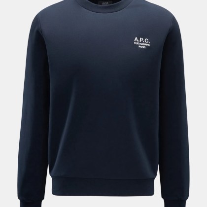 A.P.C. - Herren - Rundhals-Sweatshirt %27Standard Rue Madame%27 navy A.P.C. - Herren - Rundhals-Sweatshirt %27Standard Rue Madame%27 navy