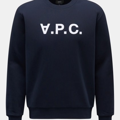 A.P.C. - Herren - Rundhals-Sweatshirt %27Standard Grand VPC%27 navy A.P.C. - Herren - Rundhals-Sweatshirt %27Standard Grand VPC%27 navy