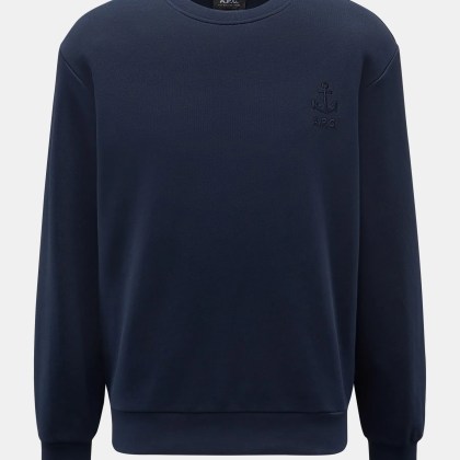 A.P.C. - Herren - Rundhals-Sweatshirt %27James%27 navy A.P.C. - Herren - Rundhals-Sweatshirt %27James%27 navy
