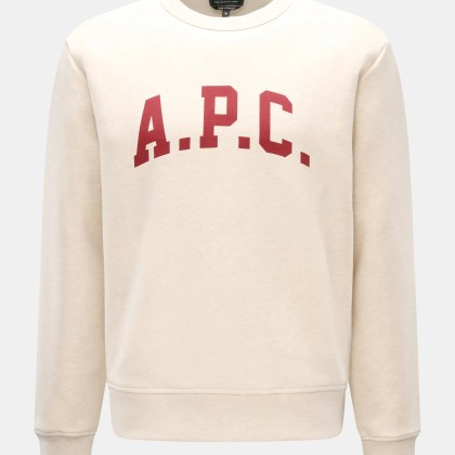 A.P.C. - Herren - Rundhals-Sweatshirt %27Harris%27 sand meliert A.P.C. - Herren - Rundhals-Sweatshirt %27Harris%27 sand meliert