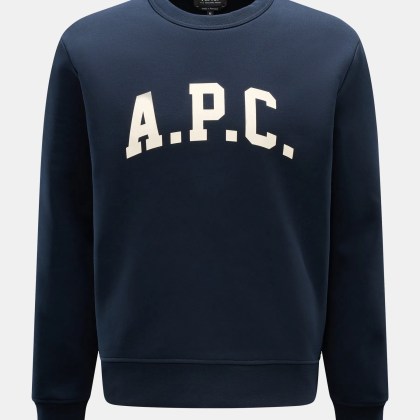 A.P.C. - Herren - Rundhals-Sweatshirt %27Harris%27 navy A.P.C. - Herren - Rundhals-Sweatshirt %27Harris%27 navy
