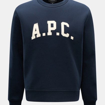 A.P.C. - Herren - Rundhals-Sweatshirt %27Harris%27 navy A.P.C. - Herren - Rundhals-Sweatshirt %27Harris%27 navy