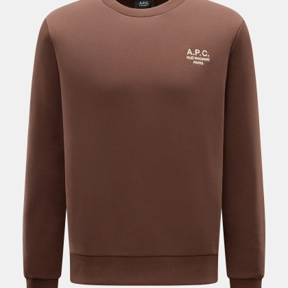 A.P.C. - Herren - Rundhals-Sweatshirt %27Standard Rue Madame%27 braun A.P.C. - Herren - Rundhals-Sweatshirt %27Standard Rue Madame%27 braun