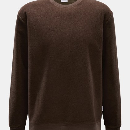 04651/ A trip in a bag - Herren - Rundhalspullover dunkelbraun 04651/ A trip in a bag - Herren - Rundhalspullover dunkelbraun