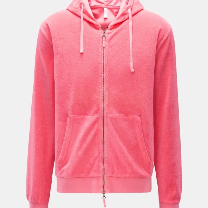 04651/ A trip in a bag - Herren - Frottee-Sweatjacke %27Terry Zip%27 koralle 04651/ A trip in a bag - Herren - Frottee-Sweatjacke %27Terry Zip%27 koralle