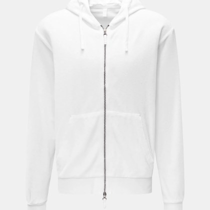 04651/ A trip in a bag - Herren - Frottee-Sweatjacke %27Terry Zip%27 weiß 04651/ A trip in a bag - Herren - Frottee-Sweatjacke %27Terry Zip%27 weiß