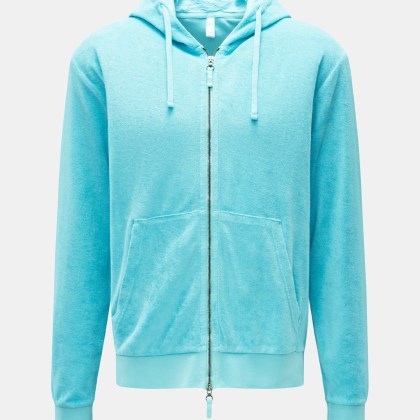 04651/ A trip in a bag - Herren - Frottee-Sweatjacke %27Terry Zip%27 türkis 04651/ A trip in a bag - Herren - Frottee-Sweatjacke %27Terry Zip%27 türkis