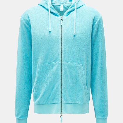 04651/ A trip in a bag - Herren - Frottee-Sweatjacke %27Terry Zip%27 türkis 04651/ A trip in a bag - Herren - Frottee-Sweatjacke %27Terry Zip%27 türkis