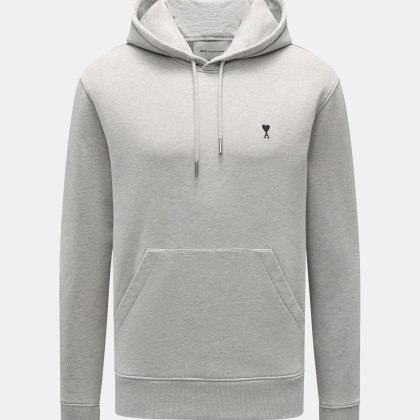 Ami Paris - Herren - Kapuzenpullover grau meliert Ami Paris - Herren - Kapuzenpullover grau meliert