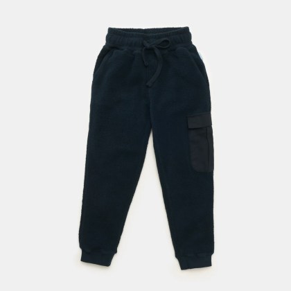 04651/ A trip in a bag - Herren - Kinder Fleece-Cargo-Sweathose %27Oyster Kids%27 navy 04651/ A trip in a bag - Herren - Kinder Fleece-Cargo-Sweathose %27Oyster Kids%27 navy