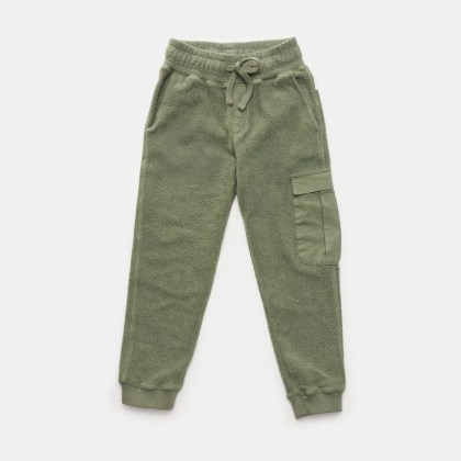 04651/ A trip in a bag - Herren - Kinder Fleece-Cargo-Sweathose %27Oyster Kids%27 oliv 04651/ A trip in a bag - Herren - Kinder Fleece-Cargo-Sweathose %27Oyster Kids%27 oliv