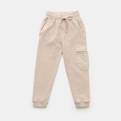 04651/ A trip in a bag - Herren - Kinder Fleece-Cargo-Sweathose %27Oyster Kids%27 sand 04651/ A trip in a bag - Herren - Kinder Fleece-Cargo-Sweathose %27Oyster Kids%27 sand