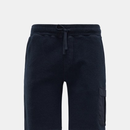 04651/ A trip in a bag - Herren - Fleece-Cargo-Shorts %27Oyster%27 navy 04651/ A trip in a bag - Herren - Fleece-Cargo-Shorts %27Oyster%27 navy