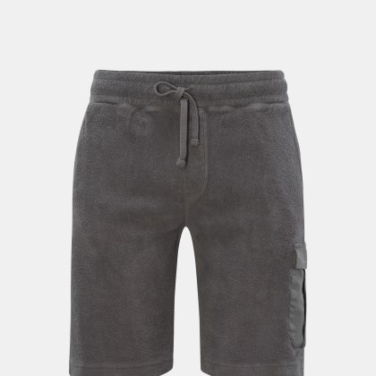 04651/ A trip in a bag - Herren - Fleece-Cargo-Shorts %27Oyster%27 grau 04651/ A trip in a bag - Herren - Fleece-Cargo-Shorts %27Oyster%27 grau