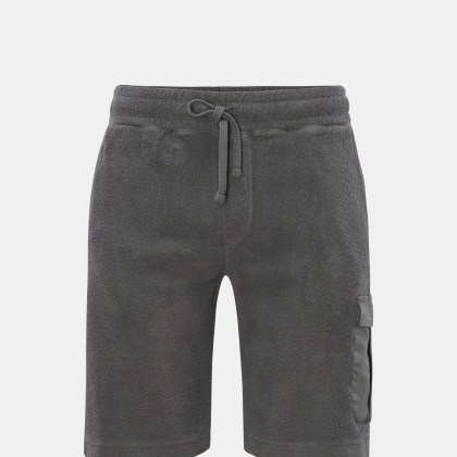 04651/ A trip in a bag - Herren - Fleece-Cargo-Shorts %27Oyster%27 grau 04651/ A trip in a bag - Herren - Fleece-Cargo-Shorts %27Oyster%27 grau