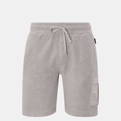 04651/ A trip in a bag - Herren - Fleece-Cargo-Shorts %27Oyster%27 grau 04651/ A trip in a bag - Herren - Fleece-Cargo-Shorts %27Oyster%27 grau